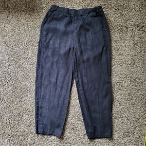 Quince 100% European Linen Tapered Ankle Pants